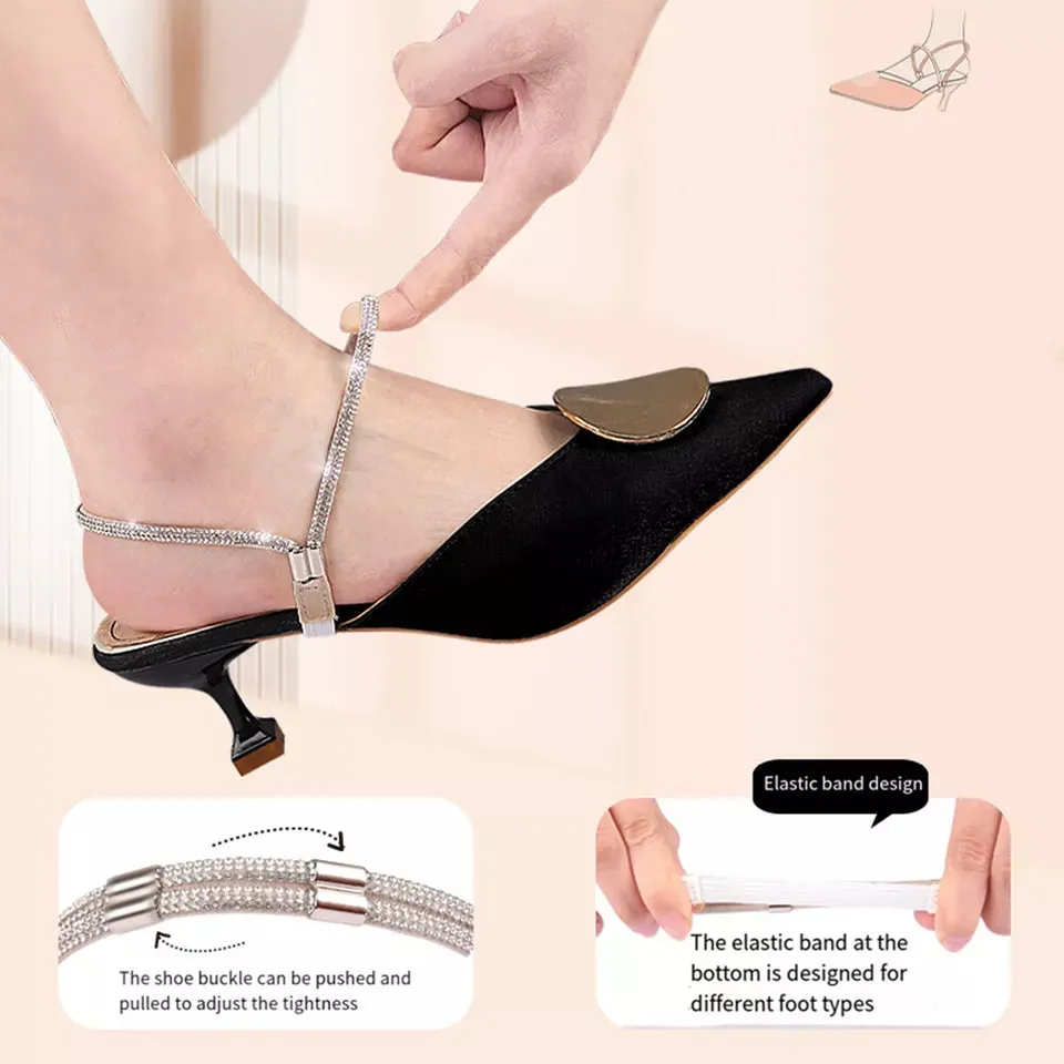 👠 Anti-Drop Heel Straps – Keep Your Heels Secure & Comfortable! 👠 (2pairs)