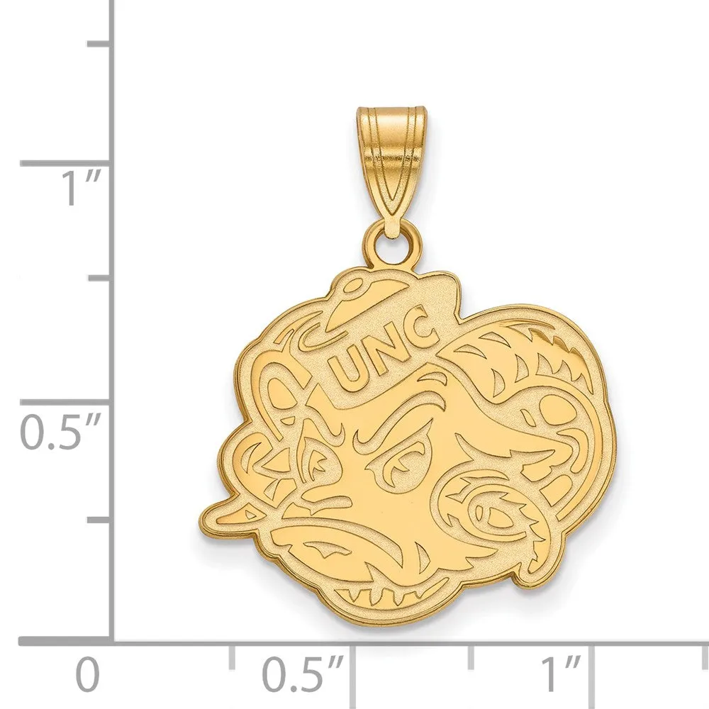 10K Yellow Gold University of North Carolina Large Pendant