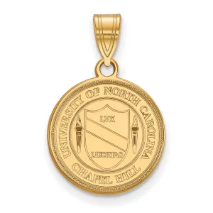 14k Gold University of North Carolina Medium Crest Pendant