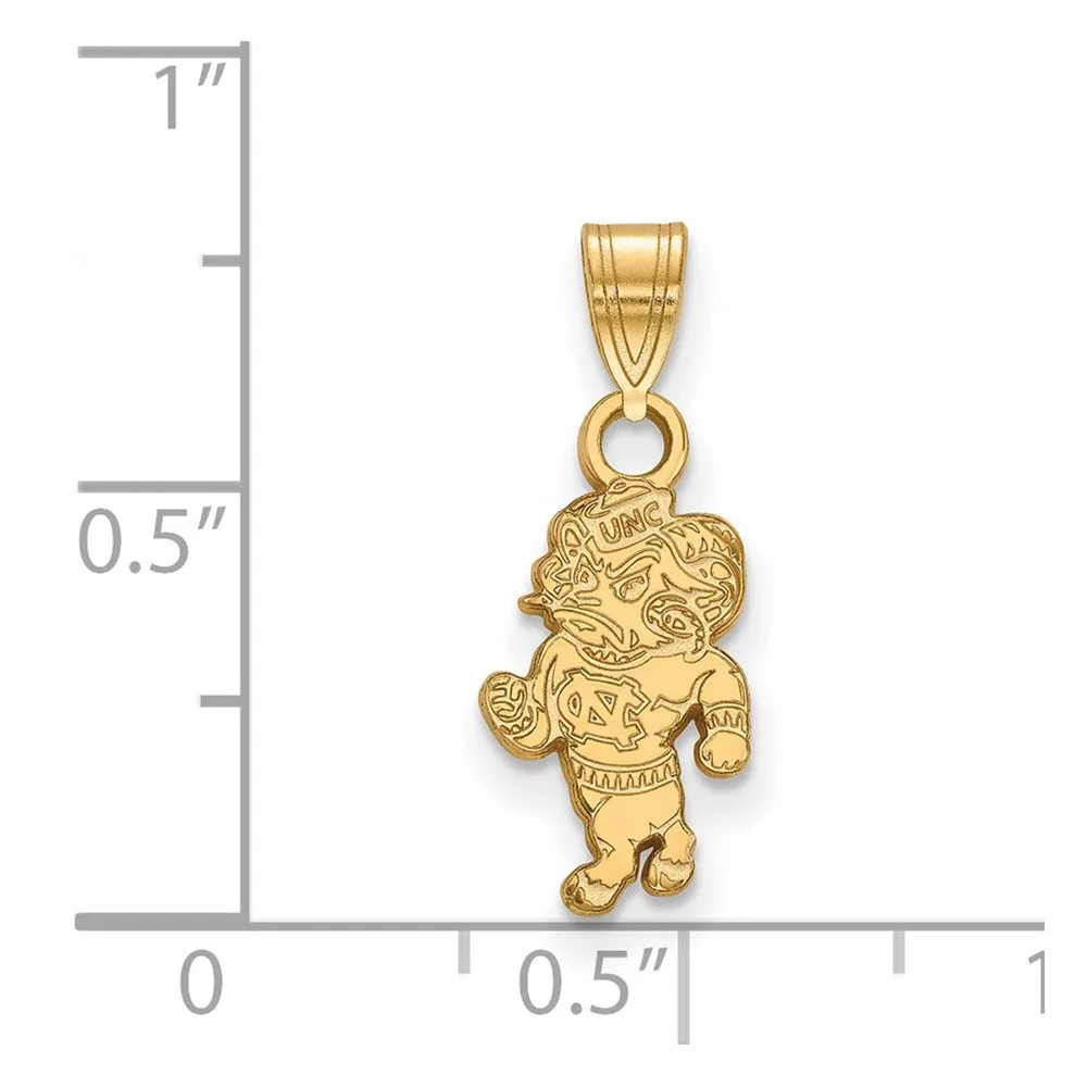 14k Gold University of North Carolina Ram Small Pendant