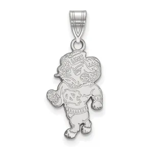 14K White Gold University of North Carolina Large Pendant