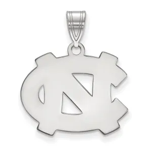 14K White Gold University of North Carolina Medium Pendant