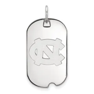 14K White Gold University of North Carolina Small Dog Tag