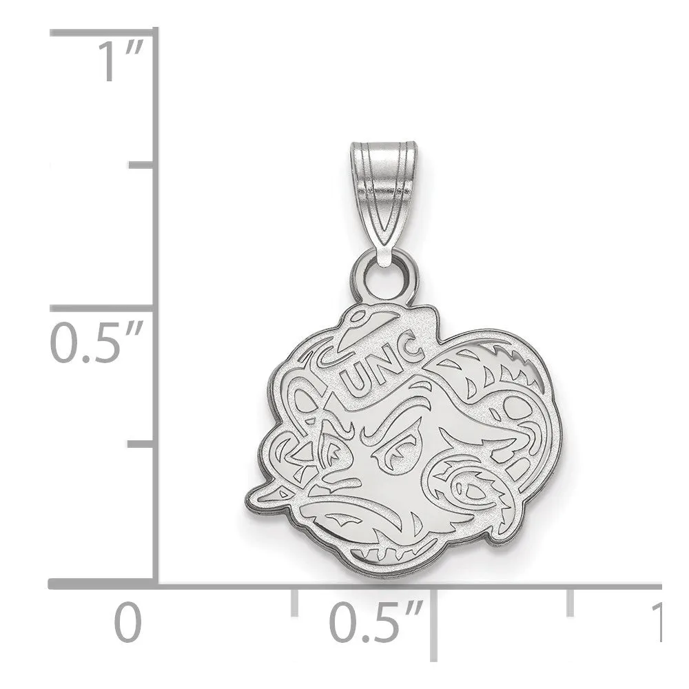 14K White Gold University of North Carolina Small Pendant