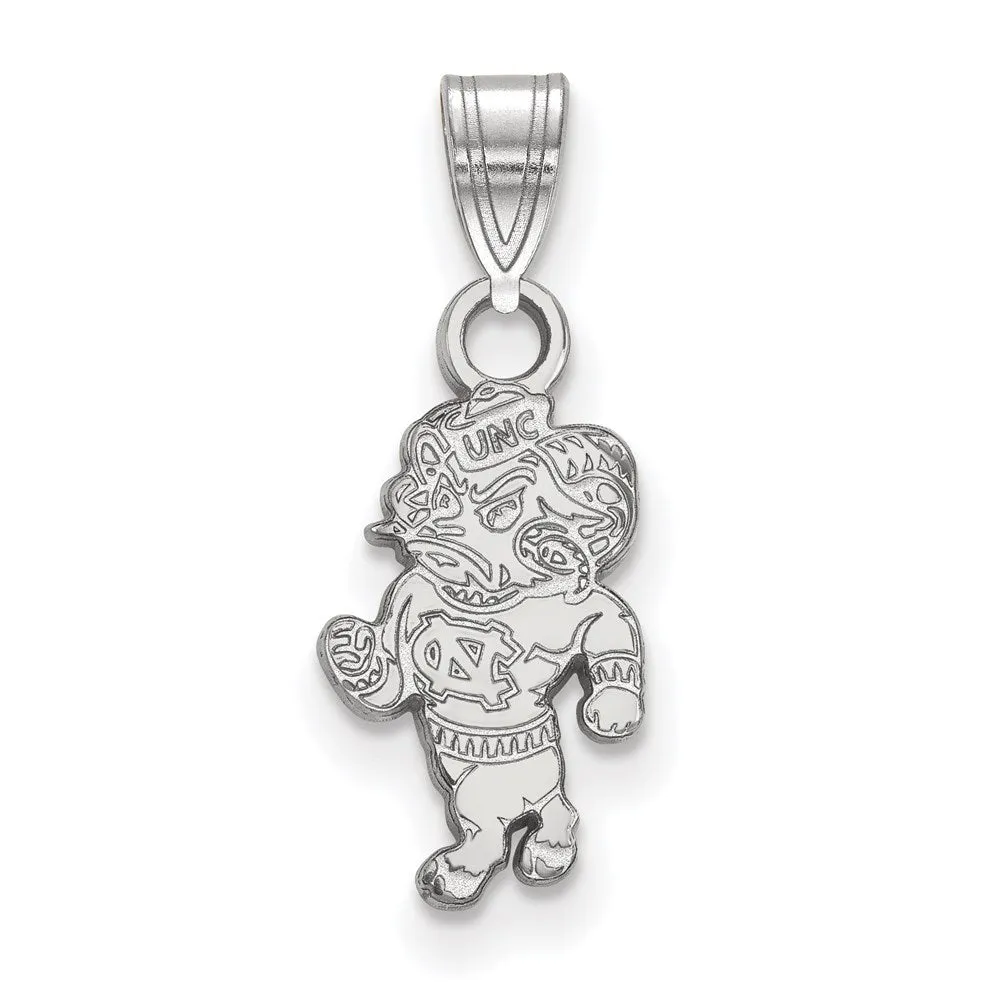 14K White Gold University of North Carolina Small Pendant