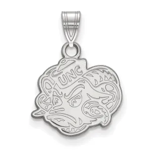 14K White Gold University of North Carolina Small Pendant