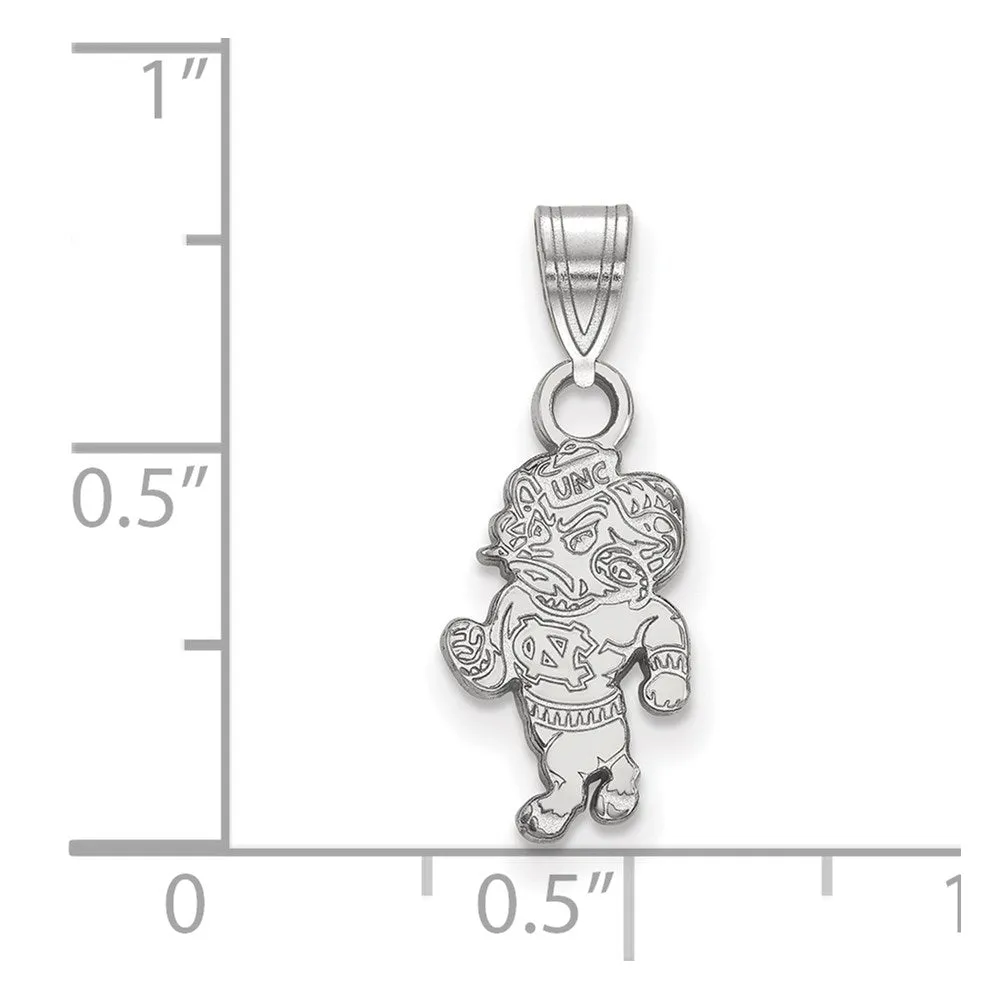 14K White Gold University of North Carolina Small Pendant