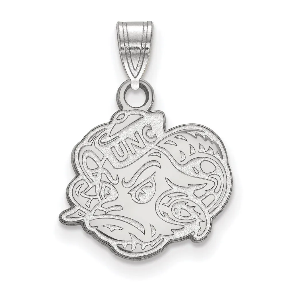 14K White Gold University of North Carolina Small Pendant