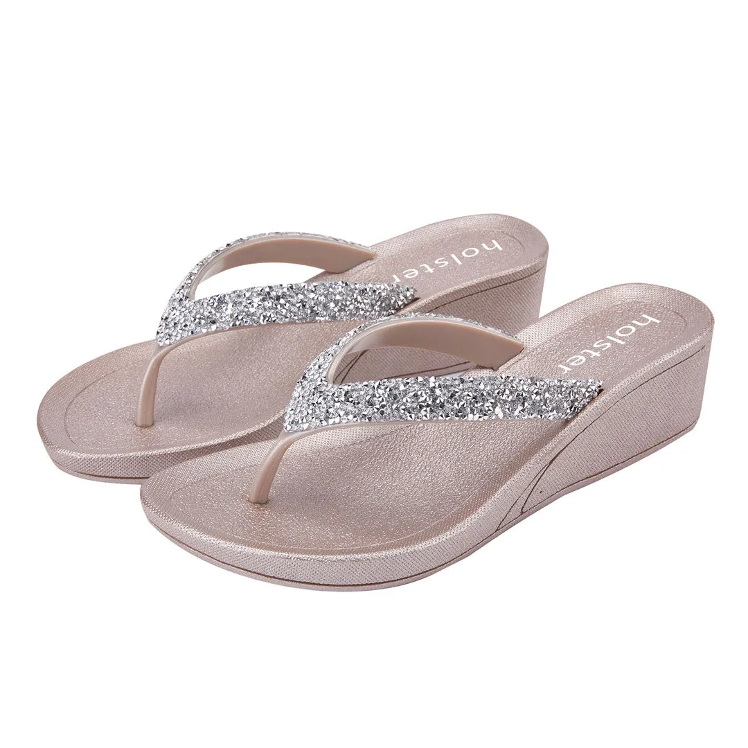 Alora Wedge - Champagne