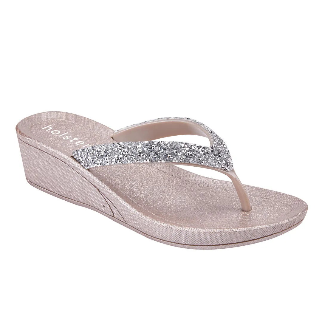 Alora Wedge - Champagne