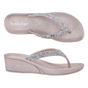 Alora Wedge - Champagne