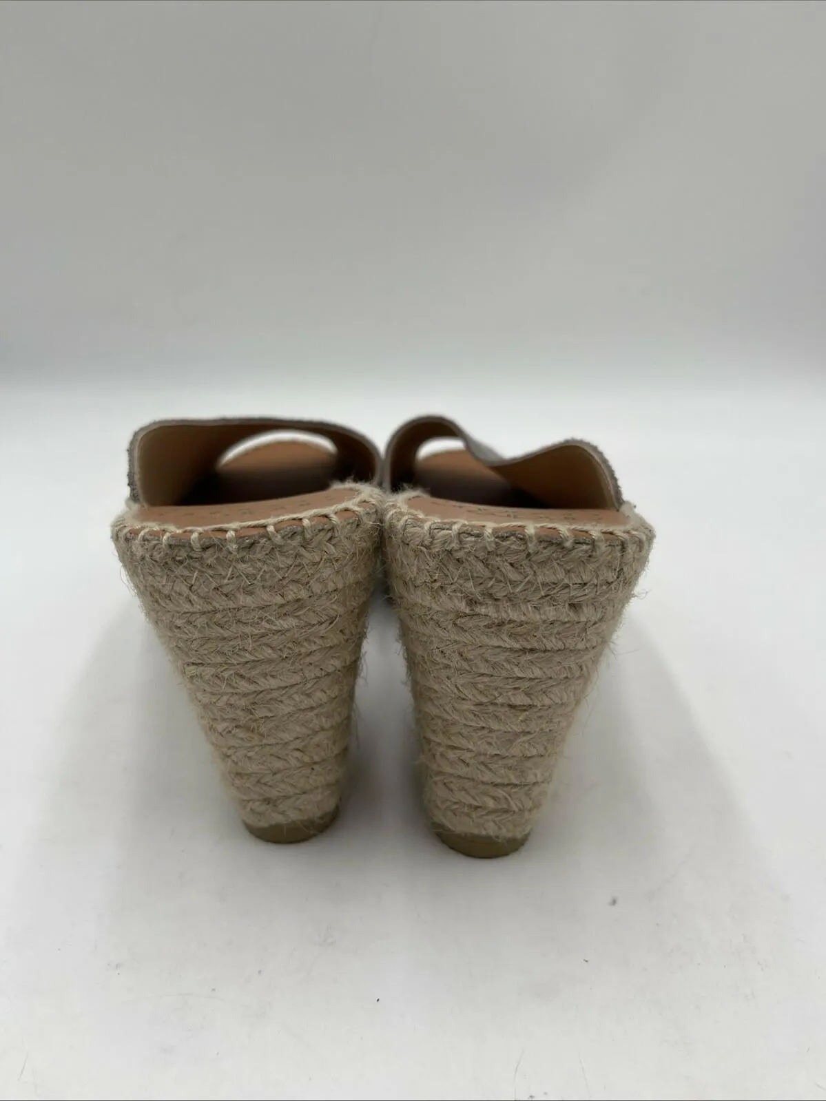 Andre Assous Women's Catarina Espadrille Platform Wedge Sandals Grey Size 9 - Very Good