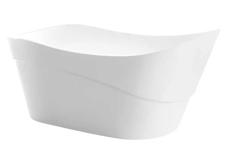Anzzi Kahl 67 in. Acrylic Flatbottom Non-Whirlpool Bathtub in White with Tugela Faucet in Polished Chrome