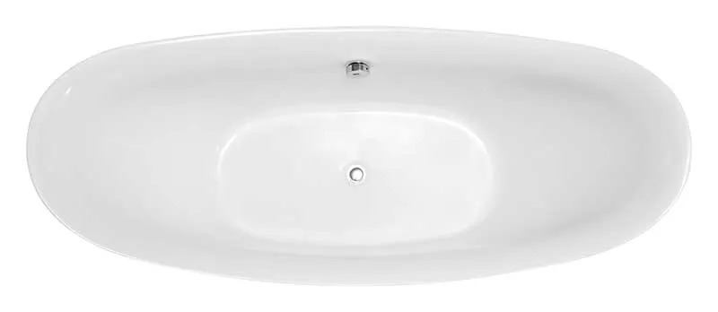 Anzzi Reginald Series 5.67 ft. Freestanding Bathtub in White