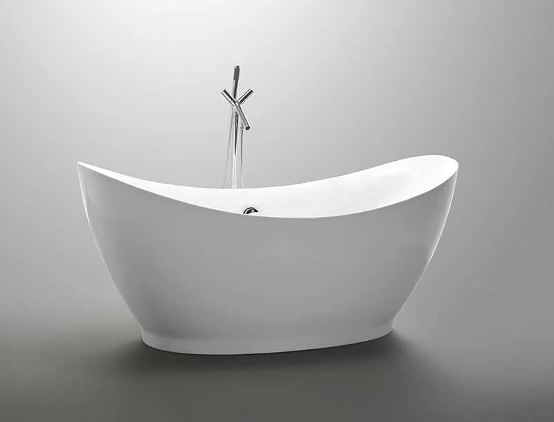 Anzzi Reginald Series 5.67 ft. Freestanding Bathtub in White