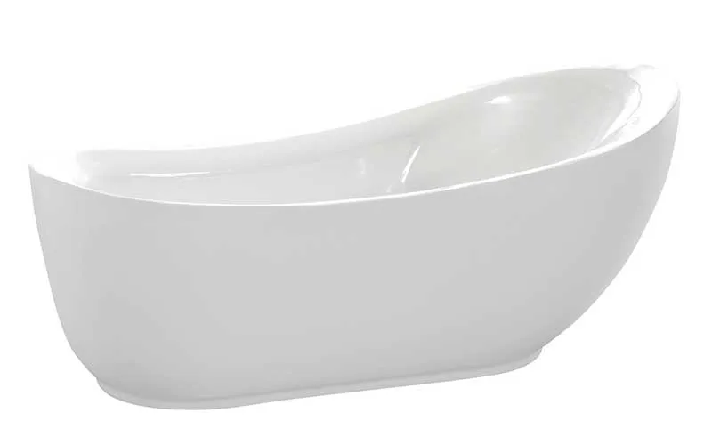 Anzzi Talyah Series 5.92 ft. Freestanding Bathtub in White
