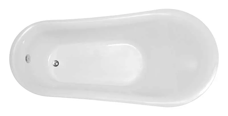 Anzzi Talyah Series 5.92 ft. Freestanding Bathtub in White