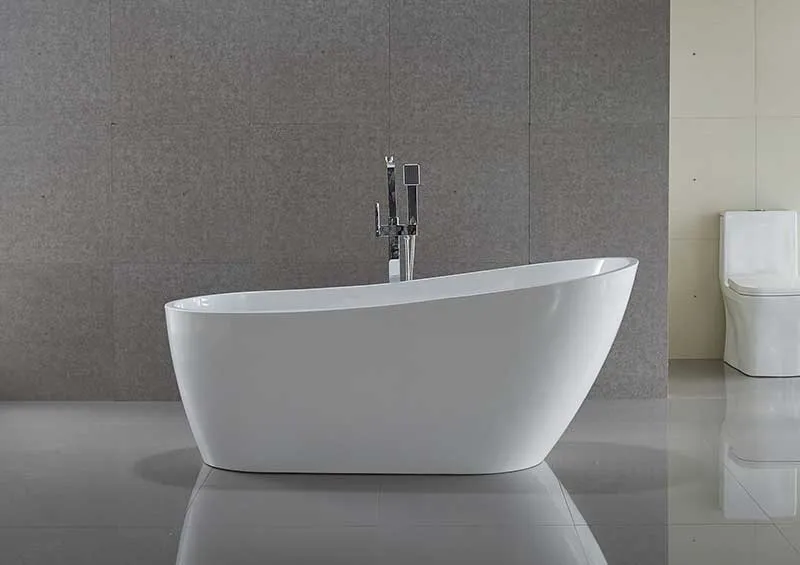 Anzzi Trend Series 5.58 ft. Freestanding Bathtub in White