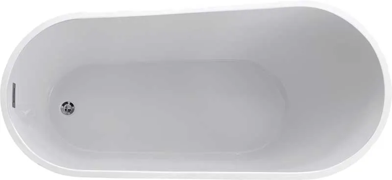 Anzzi Trend Series 5.58 ft. Freestanding Bathtub in White