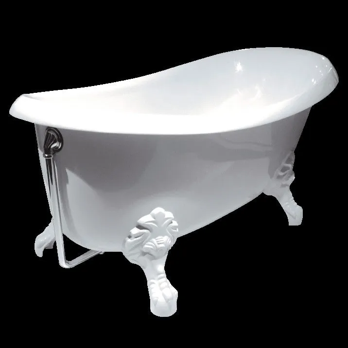 Aquatica Nostalgia 67" x 33" Freestanding EcoMarmor Slipper Tub