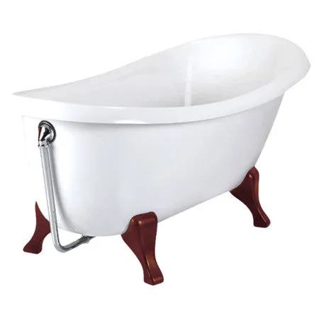 Aquatica Nostalgia 67" x 33" Freestanding EcoMarmor Slipper Tub