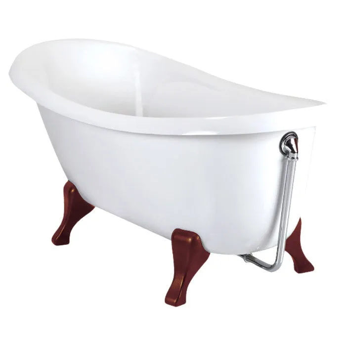Aquatica Nostalgia 67" x 33" Freestanding EcoMarmor Slipper Tub