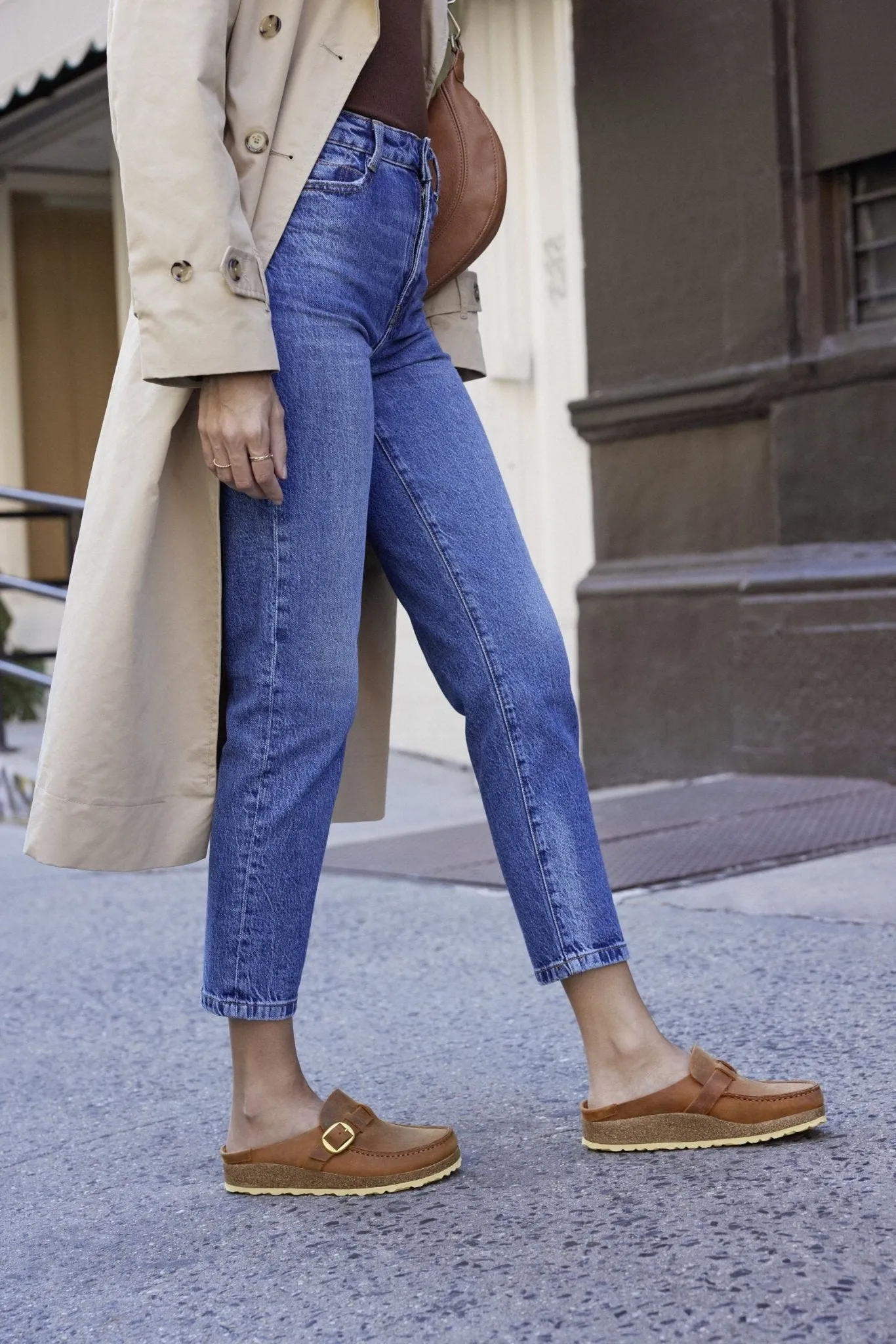Birkenstock Buckley Clog - Cognac Oiled Leather | Comfortable Cork Footbed