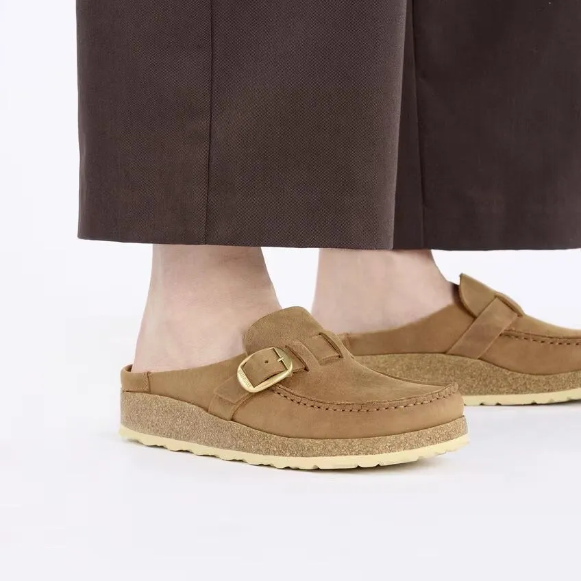 Birkenstock Buckley Clog - Cognac Oiled Leather | Comfortable Cork Footbed