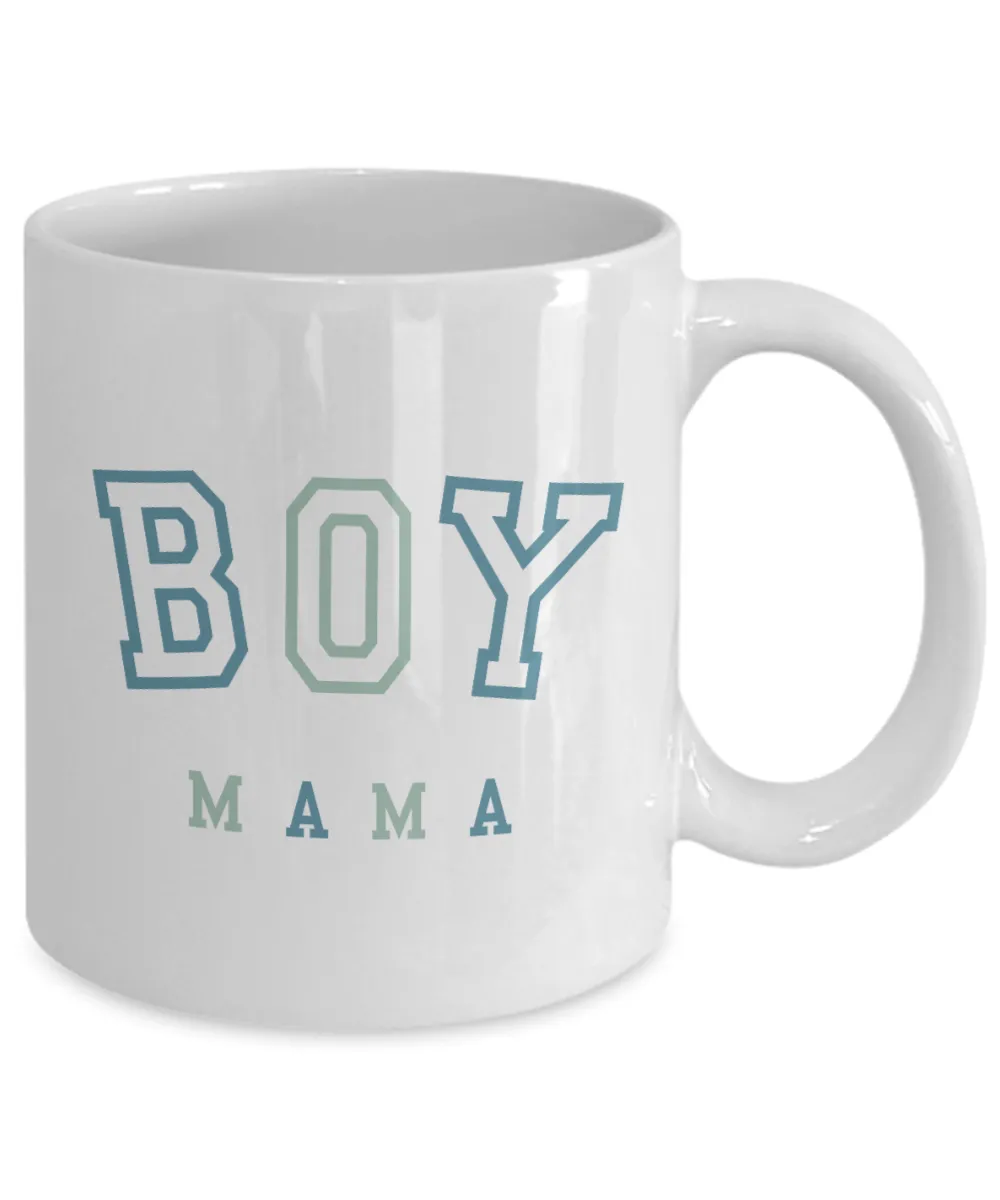 Boy Mama Mug, Mom of Boys, Expectant Mom Gift, Maternity Mug, Mother's Day Gift, Pregnancy Gift, To Mom From Son, Baby Shower Coffee Cup