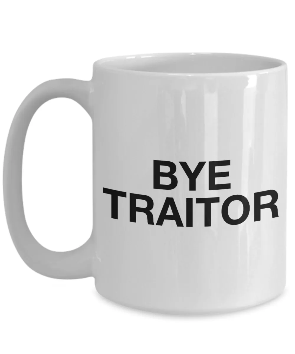 Bye Traitor Mug Coworker Leaving Ceramic Coworker Goodbye Coffee Mug Ceramic Coffee Cup