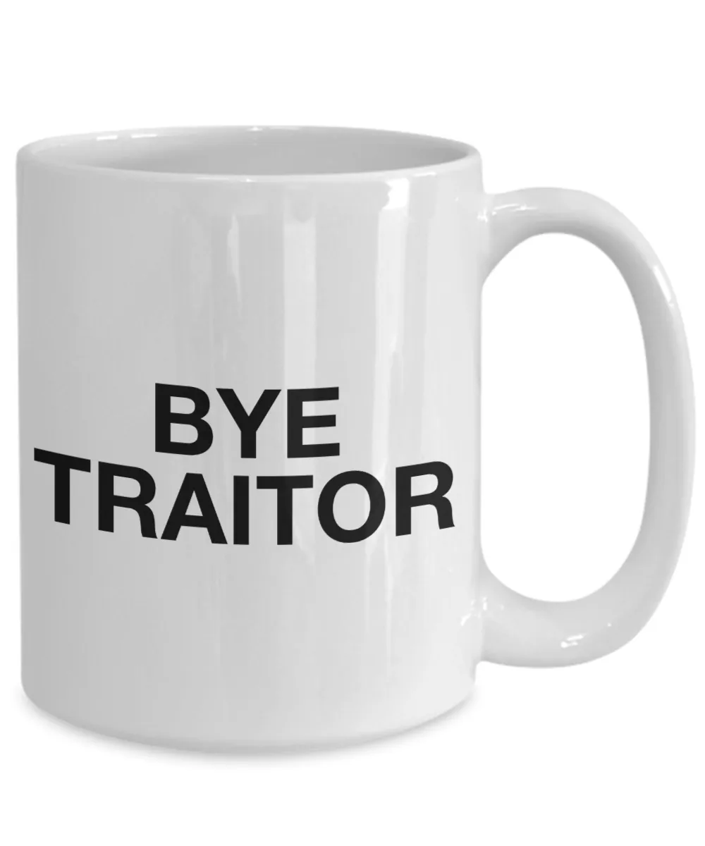 Bye Traitor Mug Coworker Leaving Ceramic Coworker Goodbye Coffee Mug Ceramic Coffee Cup