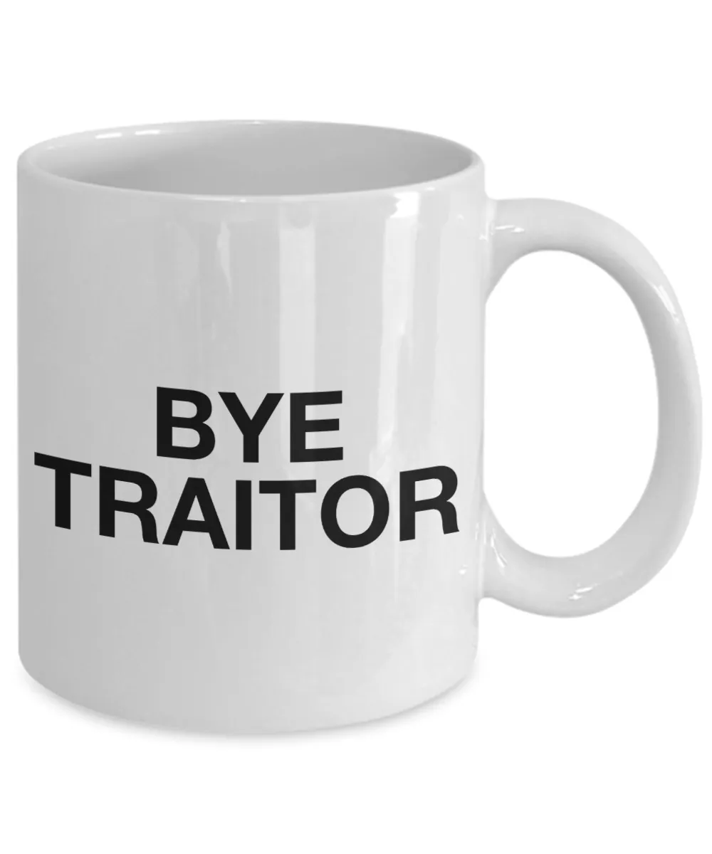 Bye Traitor Mug Coworker Leaving Ceramic Coworker Goodbye Coffee Mug Ceramic Coffee Cup