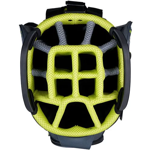 Callaway Chev 14  Cart Bag - Charcoal/Fluro Yellow