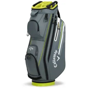 Callaway Chev 14  Cart Bag - Charcoal/Fluro Yellow