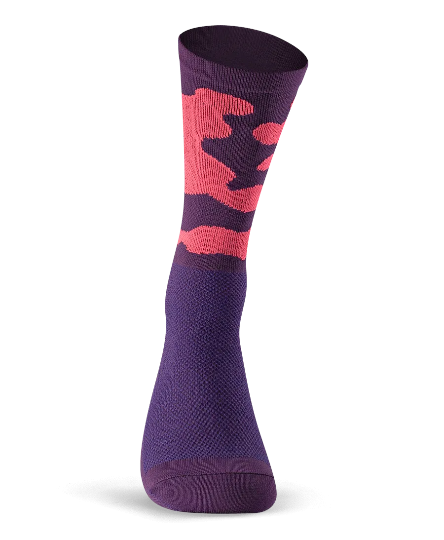 Camo - Plum & Hi-vis Pink