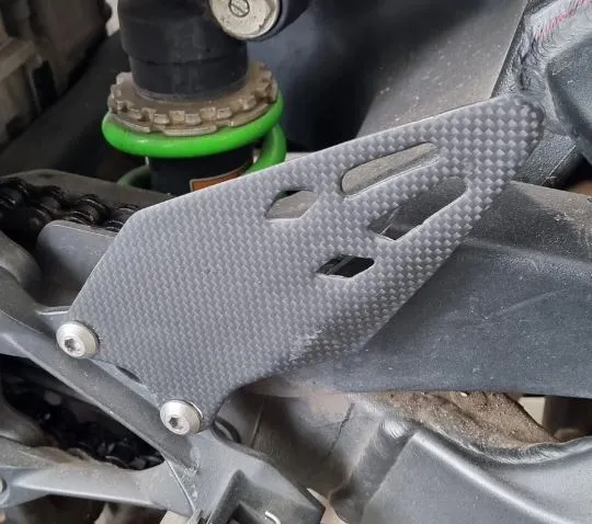 Carbon Fiber Heel guards for Kawasaki ZX6R