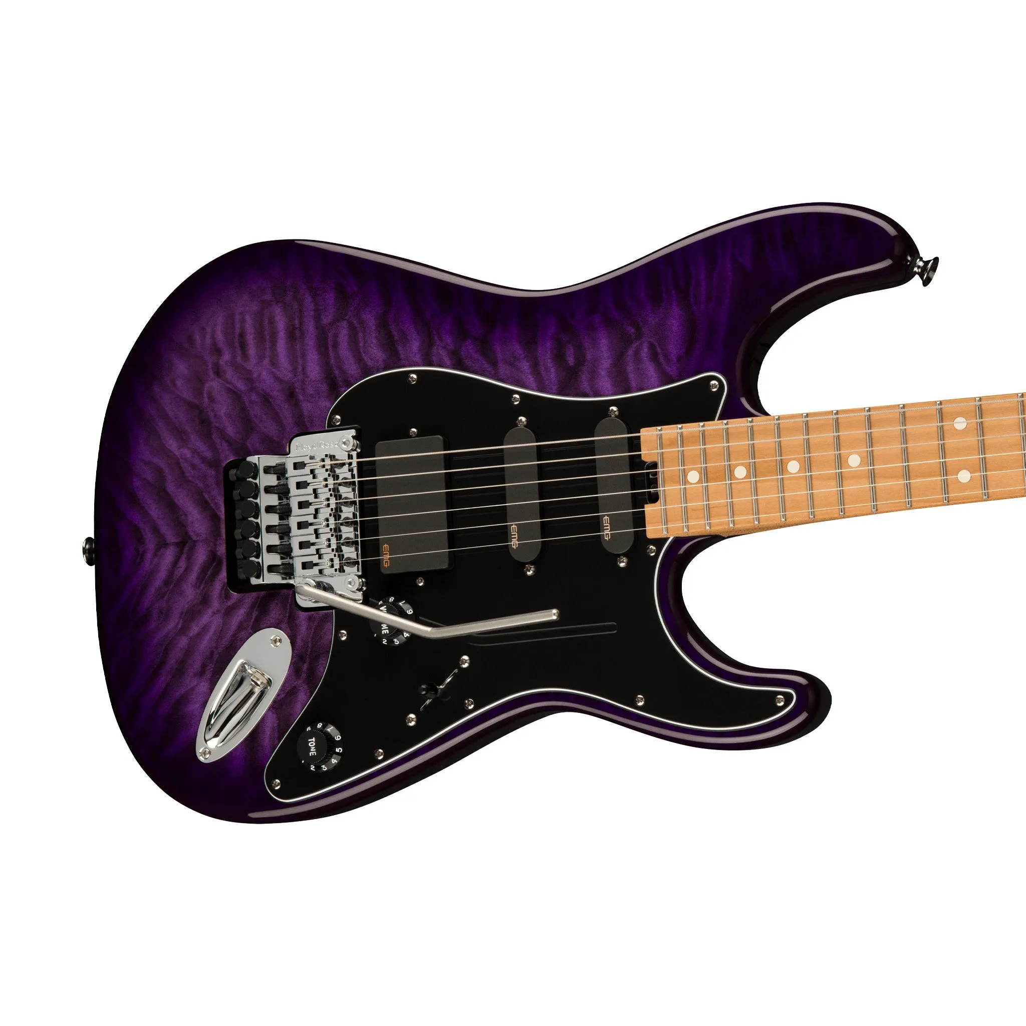 Charvel Marco Sfogli Signature Pro-Mod So-Cal Style 1 HSS FR Guitar, Transparent Purple Burst