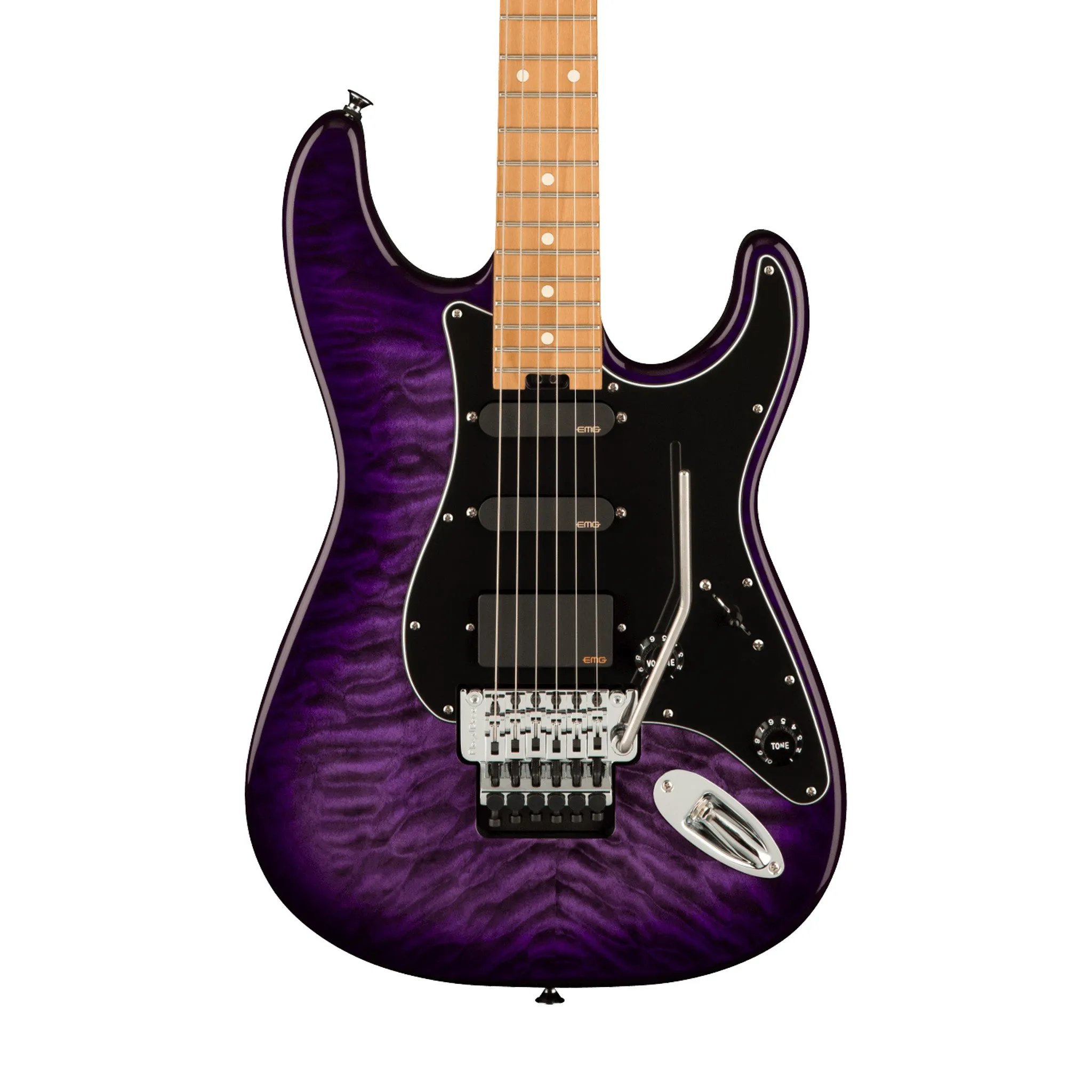 Charvel Marco Sfogli Signature Pro-Mod So-Cal Style 1 HSS FR Guitar, Transparent Purple Burst