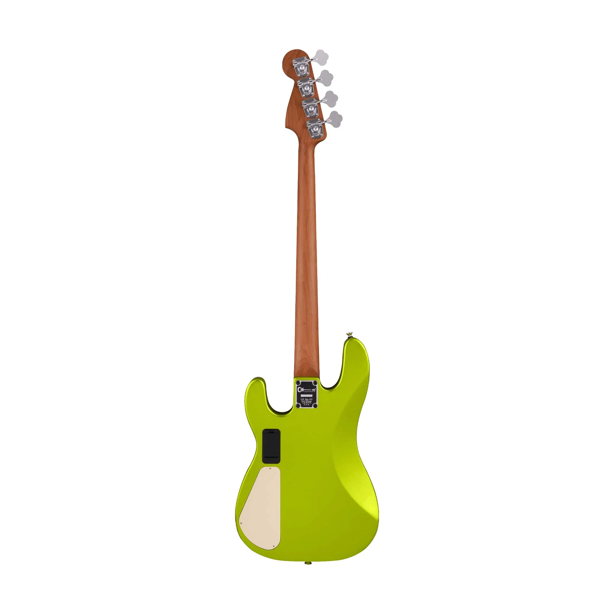 Charvel Pro-Mod San Dimas Bass PJ IV Bass Guitar, Maple FB, Lime Green Metallic
