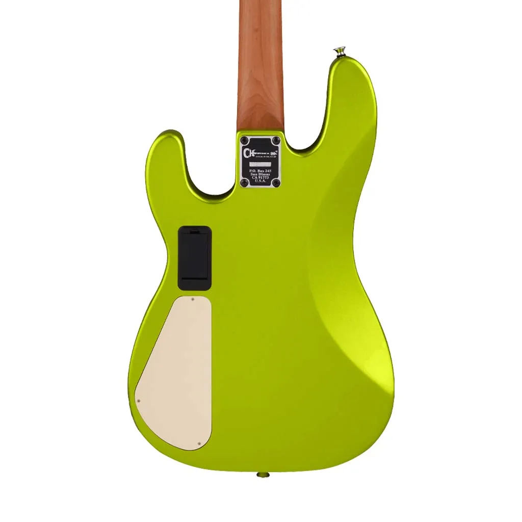 Charvel Pro-Mod San Dimas Bass PJ IV Bass Guitar, Maple FB, Lime Green Metallic