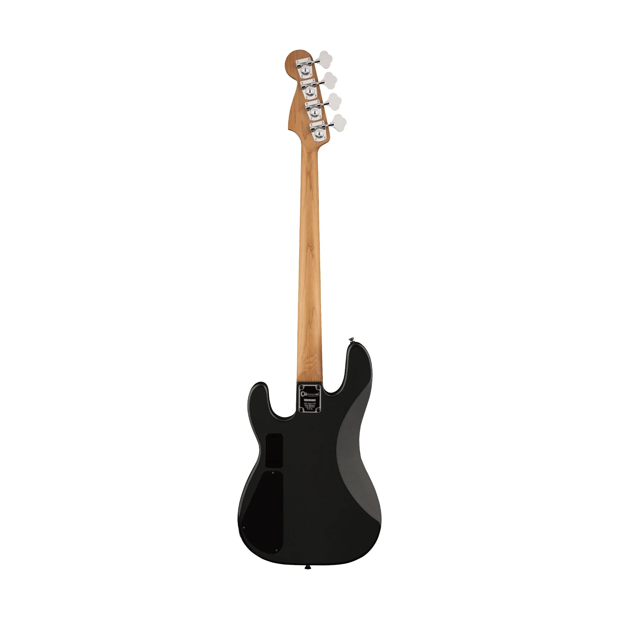 Charvel Pro-Mod San Dimas Bass PJ IV Electric Bass Guitar, Maple FB, Metallic Black