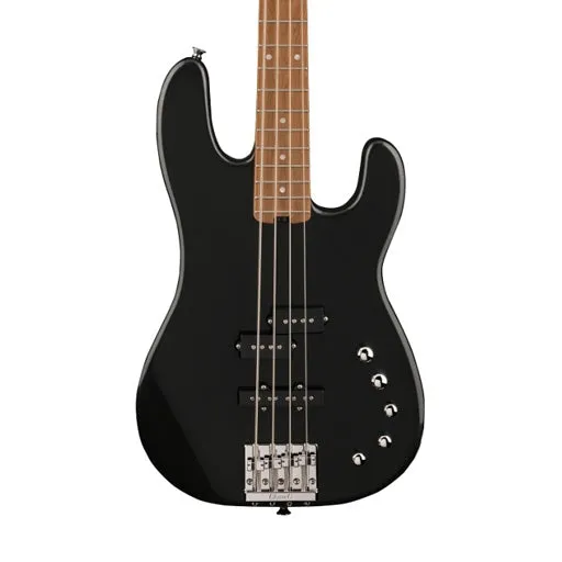 Charvel Pro-Mod San Dimas Bass PJ IV Electric Bass Guitar, Maple FB, Metallic Black