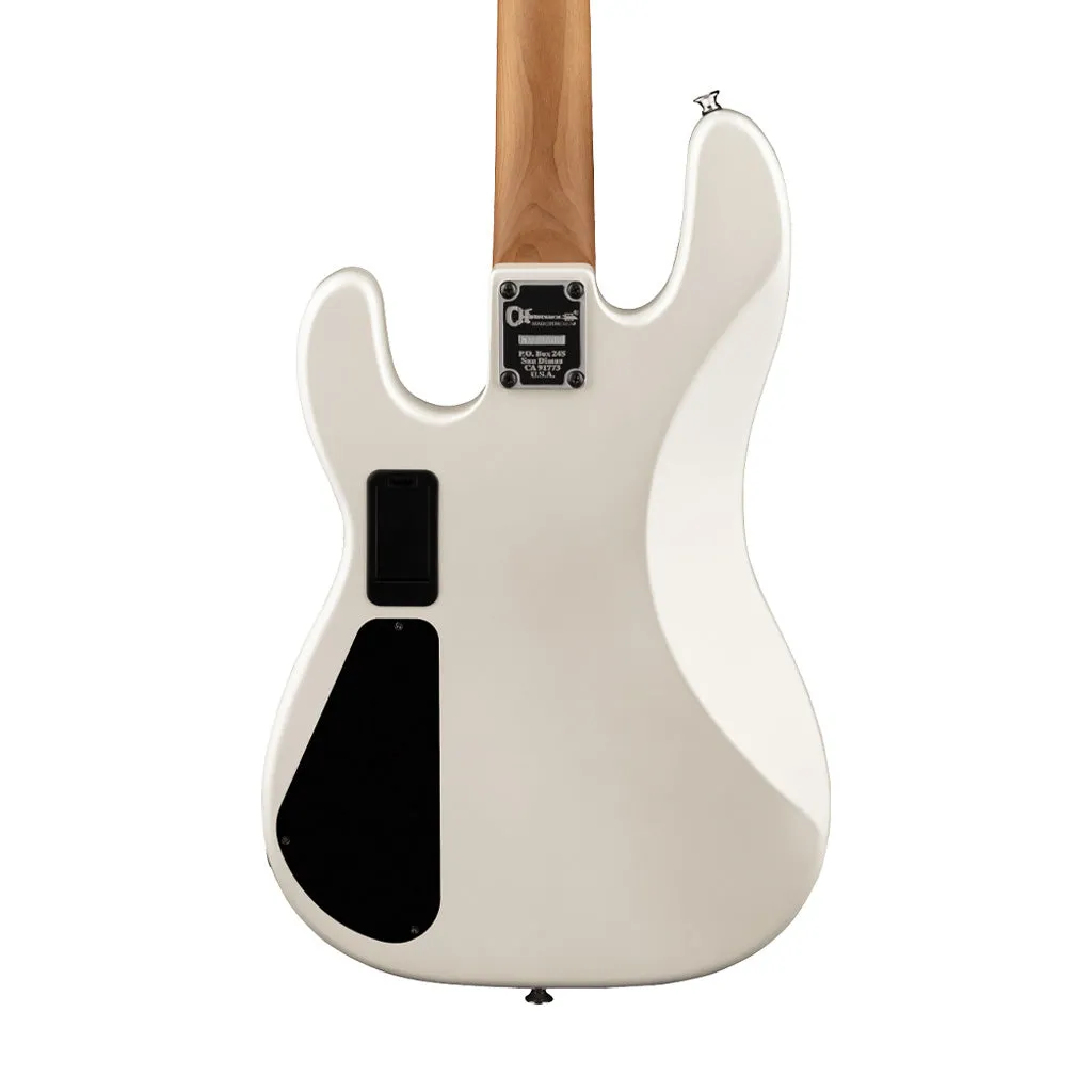 Charvel Pro-Mod San Dimas Bass PJ IV Electric Bass Guitar, Maple FB, Platinum Pearl