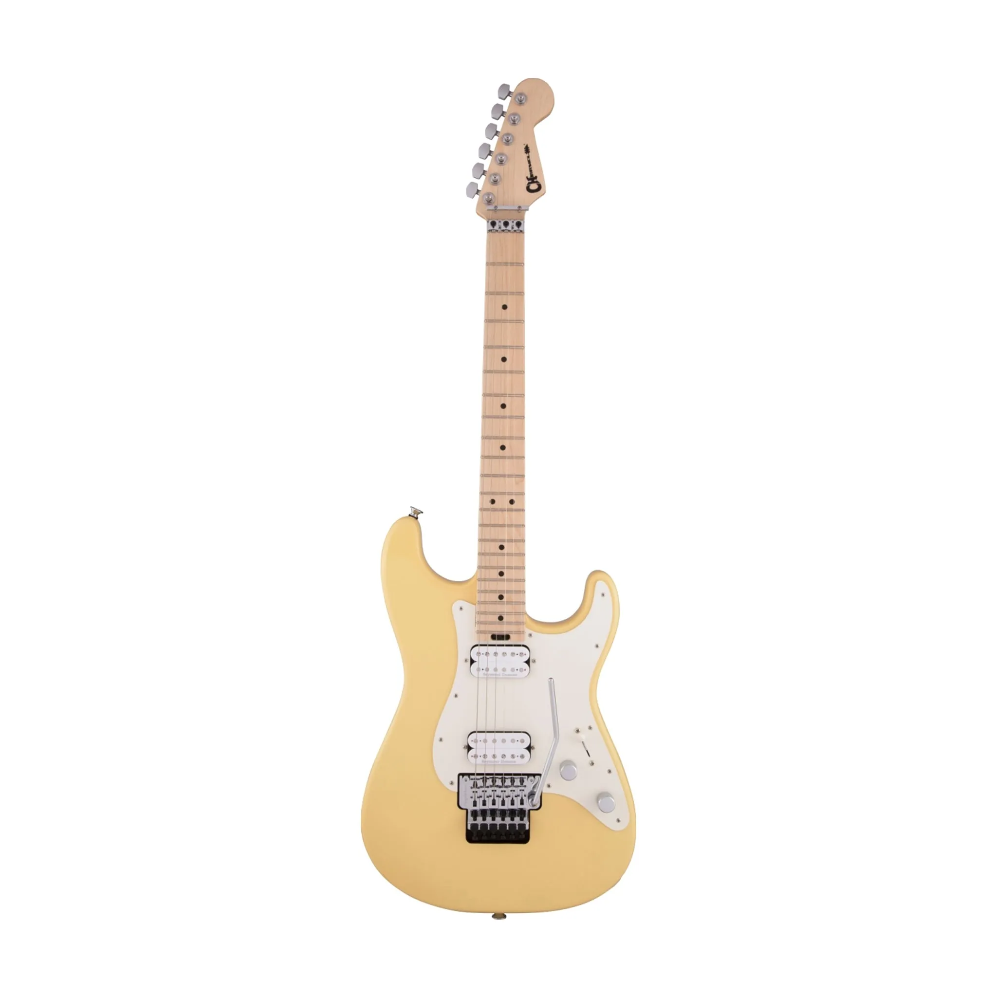 Charvel Pro-Mod So-Cal Style 1 Floyd Rose Electric Guitar, Maple FB, Vintage White