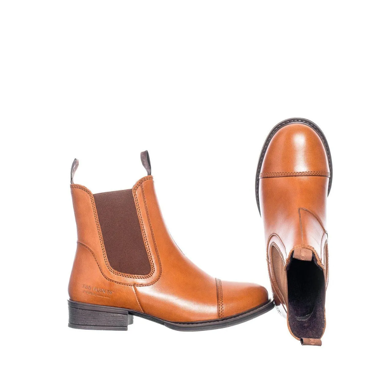 Chelsea Boot by Ten Points - COGNAC