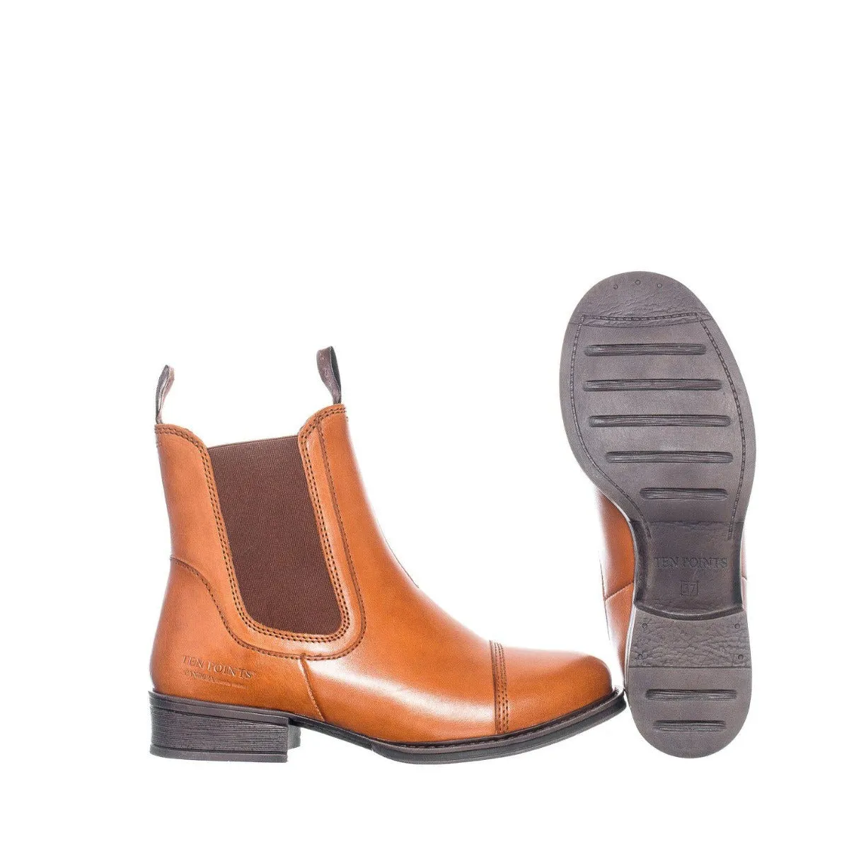 Chelsea Boot by Ten Points - COGNAC