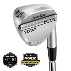 Cleveland RTX 6 ZipCore Tour Satin Mens Single Wedges - Steel Shaft