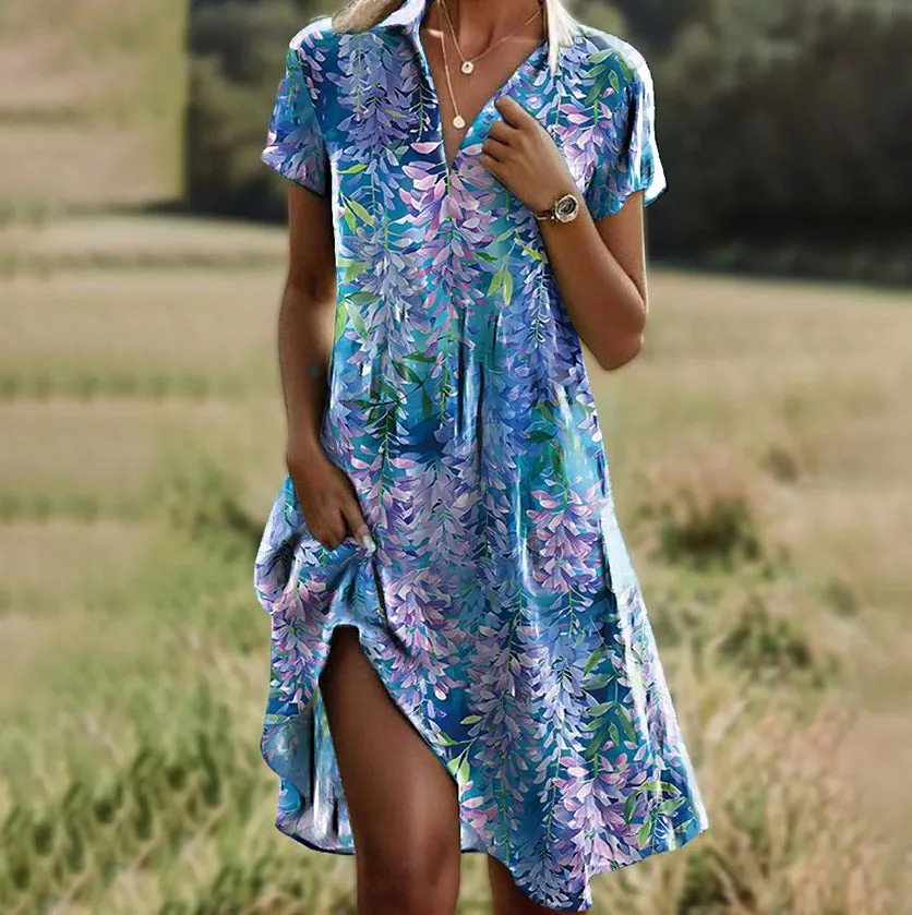 Clover™ | Vintage Floral Midi Dress