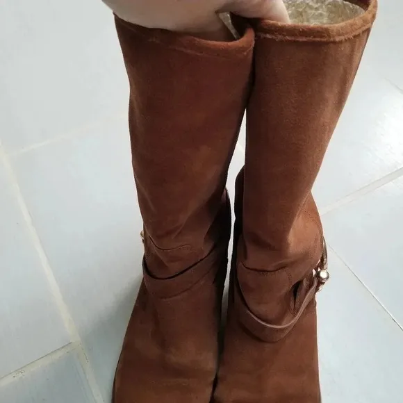 COACH Virtue Suede Boot Pull On 8