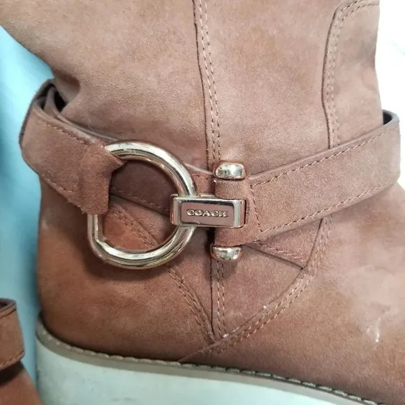 COACH Virtue Suede Boot Pull On 8